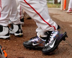 boys navy baseball cleats