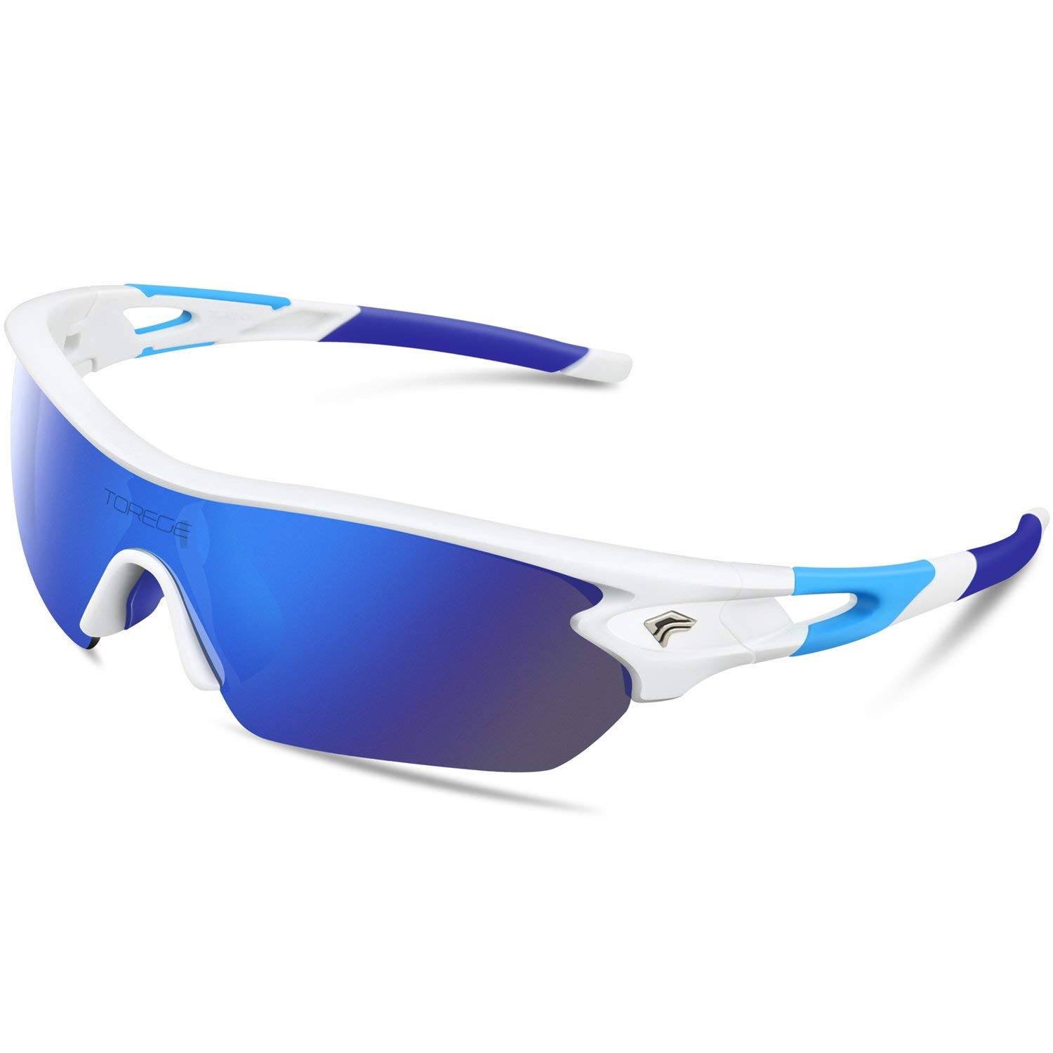 TOREGE Polarized Sports Sunglasses with 5 Interchangeable Lenses